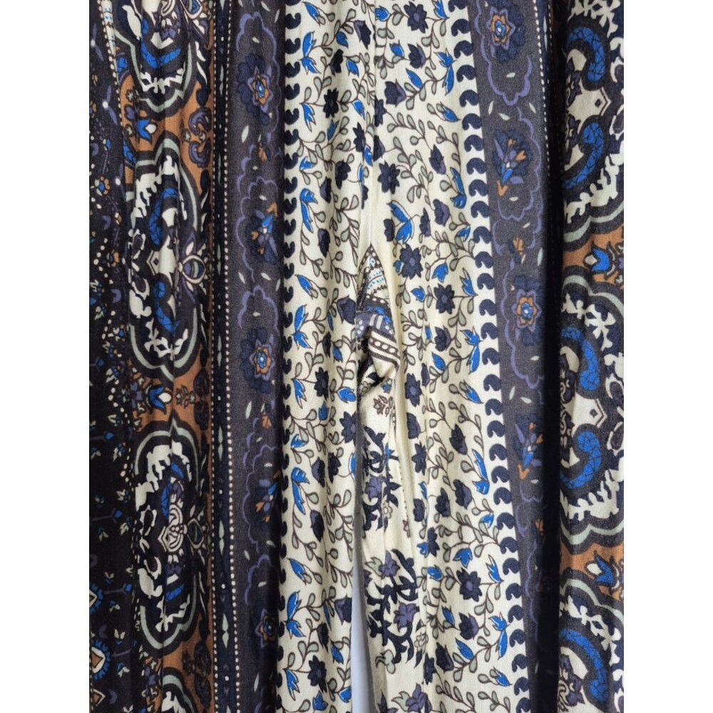 Novella Royale Janis Boho Floral Bell Bottoms Pants Size Small - Picture 6 of 6